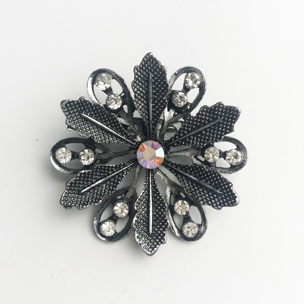 BROS DADA TERBARU  /AKSESORIS HIJAB kekiniaan kode 0124 0125 0126 0042 //bros hijab//bros blezer/bros kebaya-Bunga Putih