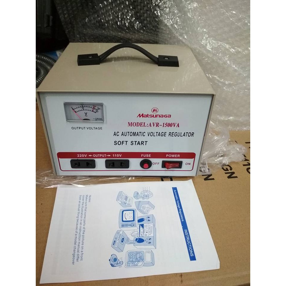 STABILIZER MATSUNAGA Stavol MODEL AVR -1500 VA NEW
