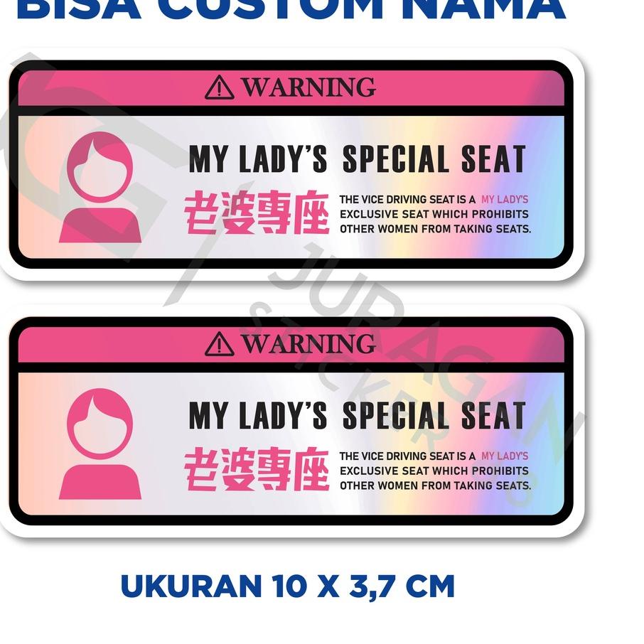

「BIG SALE」 STIKER SPESIAL SEAT HOLOGRAM / BISA COD {Original}