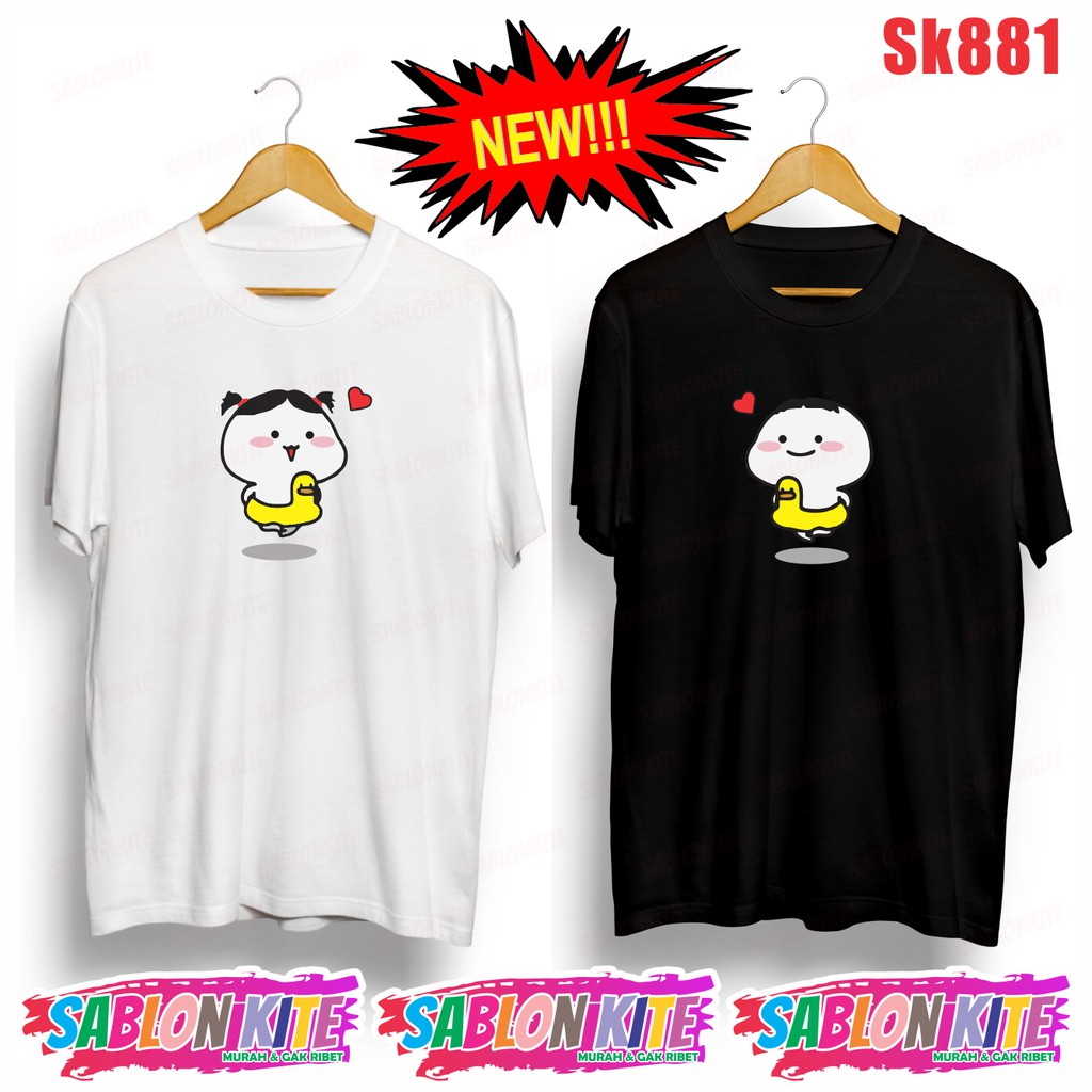 MURAH!!! KAOS PENTOL BEBEK CEWE / COWO BISA COUPLE UNISEX SK881