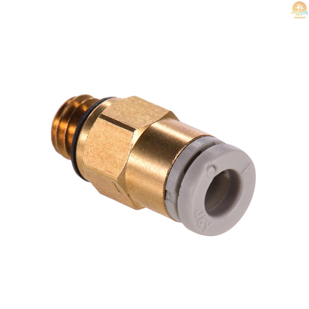 PC4-M6 Pneumatic Air Straight Quick Fitting Connector for CR-10 Series / Ender-3 3D Printer Extruder, 1pc