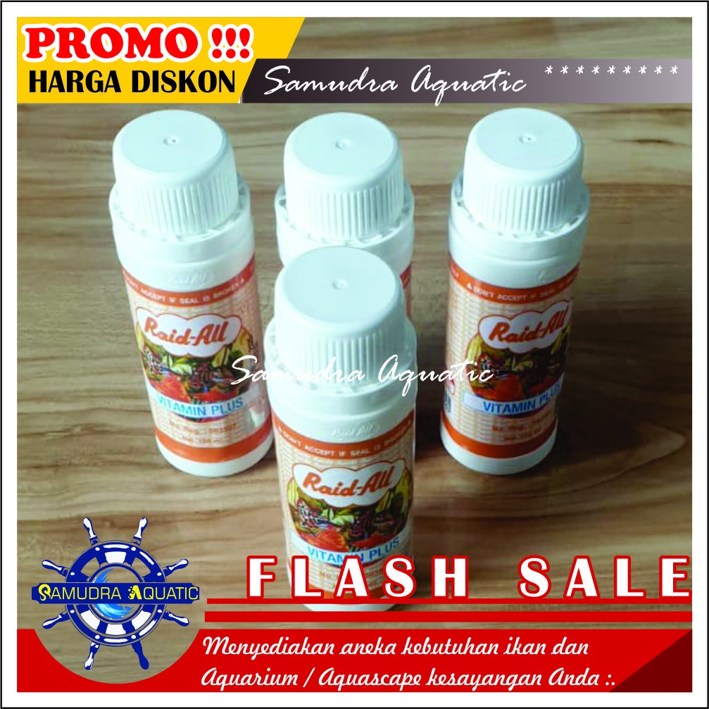 Obat RAID ALL (VITAMIN PLUS), Obat Ikan Hias Vitamin Ikan Aquarium Aquascape