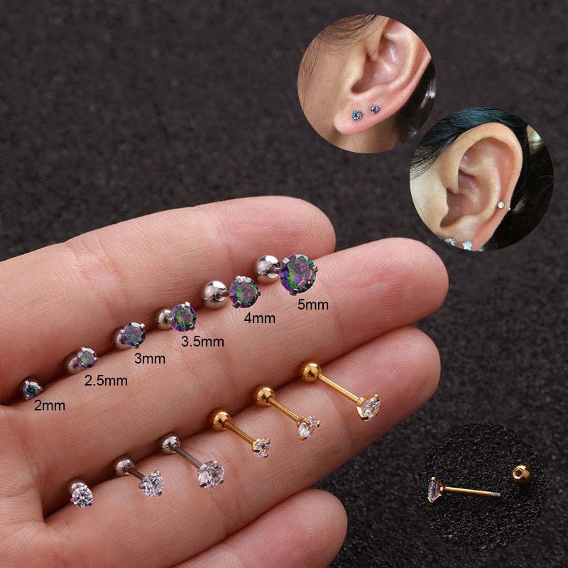 1piece 3claws Tragus Earrings Cartilage Daith Tragus Helix Piercing Stainelss Steel