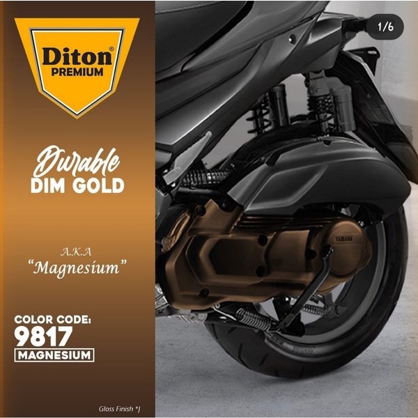 Cat Pilox Diton Premium MAGNESIUM 9817 400cc warna magnesium besi sepeda motor mobil helm mesin velg