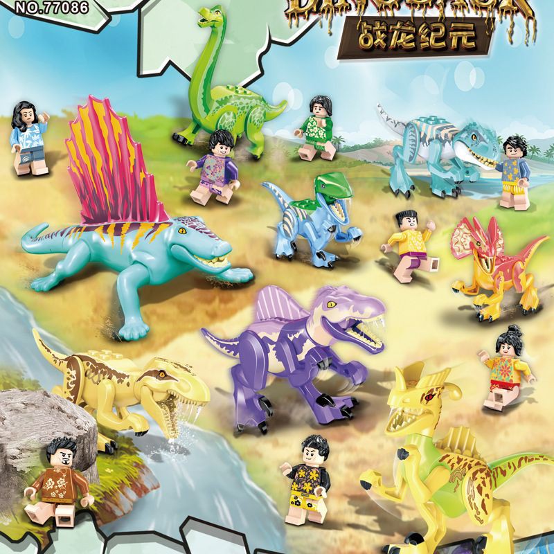 [BEST SELLER] Lego dinosaurus jurassic world dino tyranosaurus triceratops dilophosaurus spinosaurus