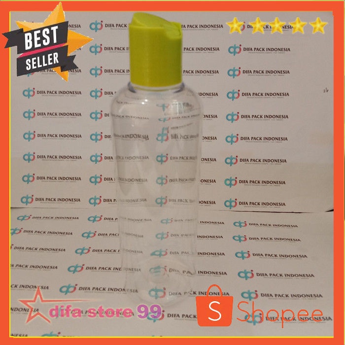 Botol plastik pet Prestop 250ml Hijau Natural [minimal 5pcs] ( Paket isi 10 pcs )