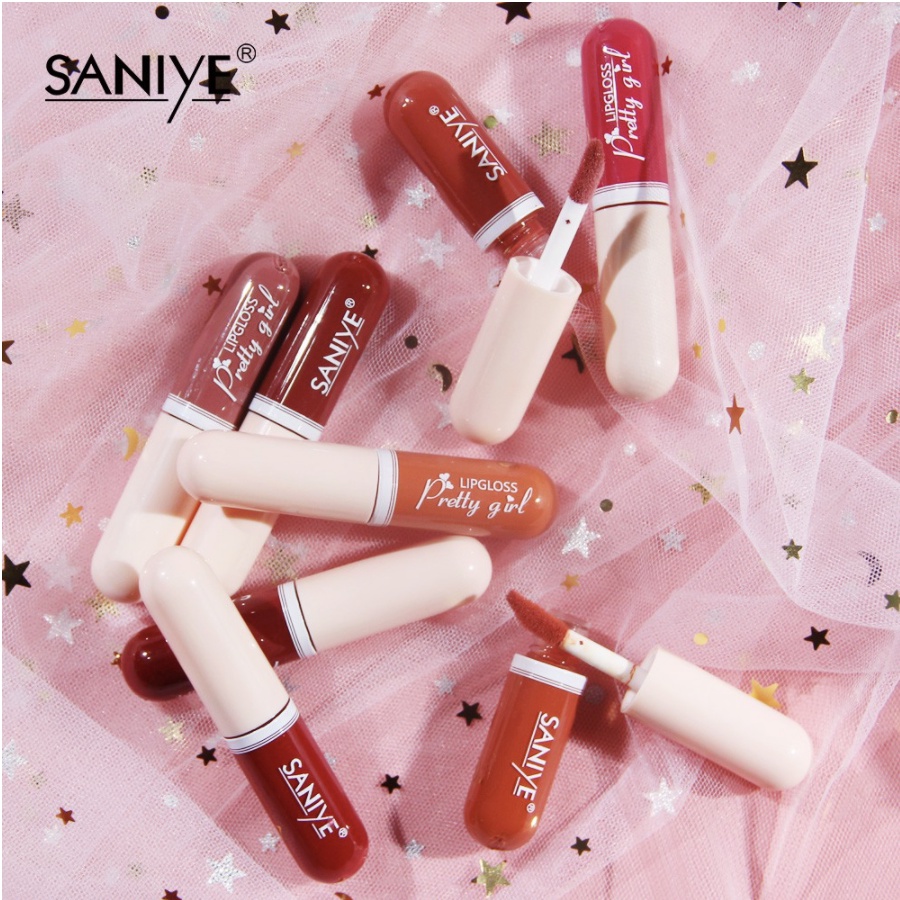 SANIYE Mini Kapsul Lip Tint Matte Lipstik 15 Warna Cair SA001