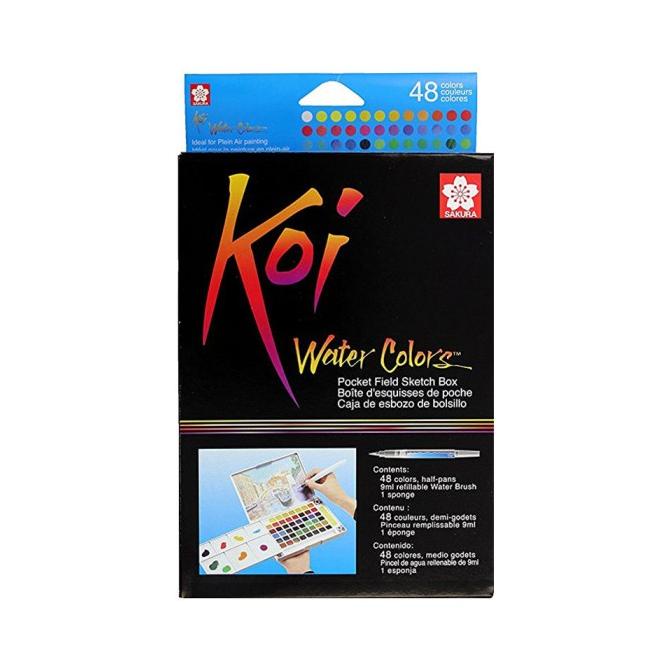 

SAKURA Koi Watercolor 48 Pocket Field Sketch Box