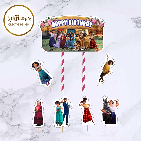 Hiasan Kue Cake Topper Birthday ENCANTO  isi 7