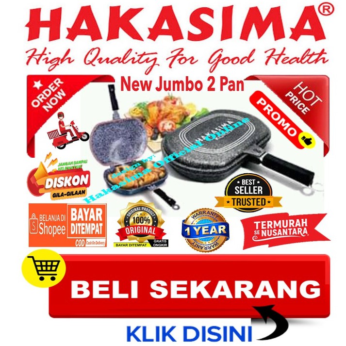 [GARANSI 1THN] NEW JUMBO 2 PAN PROMO MURAH BIG SALE ALAT MASAK SERBAGUNA TEFLON PENGGORENGAN PANGGAN