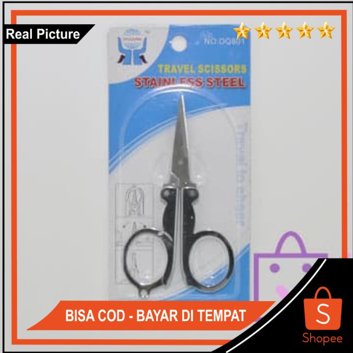 

SKU-0286 Gunting Lipat Stainless Steel Klasik / Travel ScissorM711