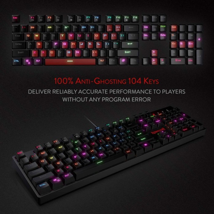 Keyboard Gaming Mechanical Redragon Macro RGB SURARA K582RGB