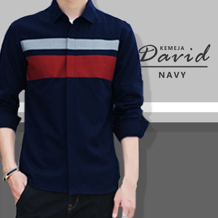 HipNop VID KEMEJA PRIA LENGAN PANJANG ATASAN PRIA LENGAN POLOS SLIMFIT PAKAIAN COWOK COWO