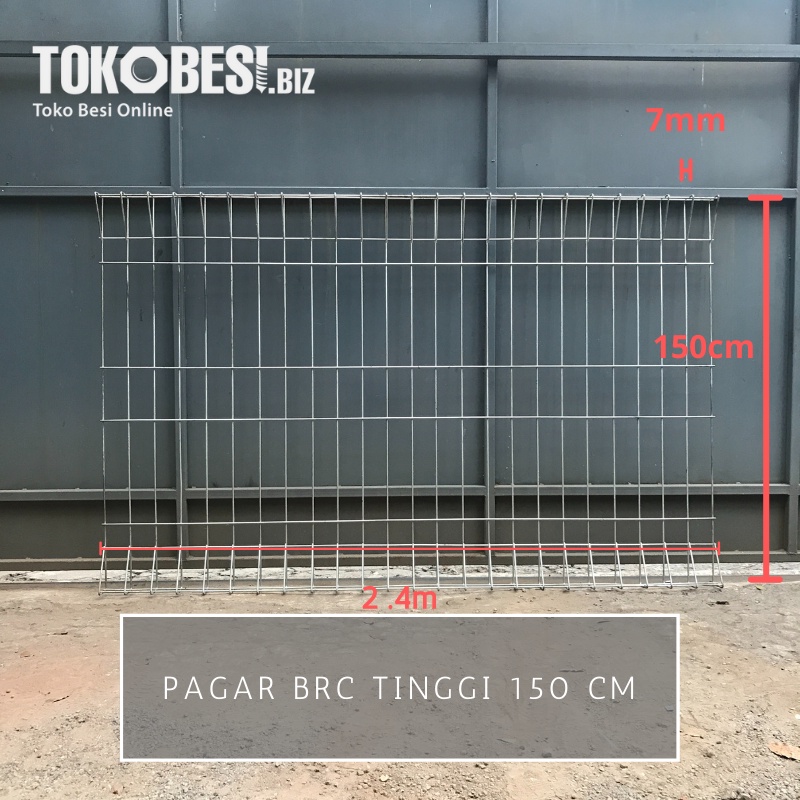 Pagar BRC tinggi 150 cm - Pengiriman Luar Bandung