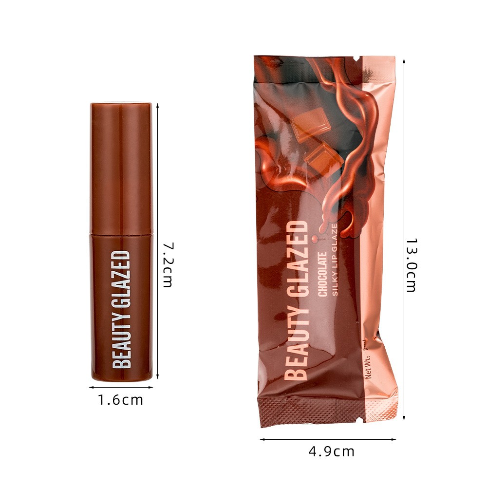 rcsbeauty ✅ NEW~ BEAUTY GLAZED CHOCOLATE lip matte lip cream beauty glazed 12 warna tahan la