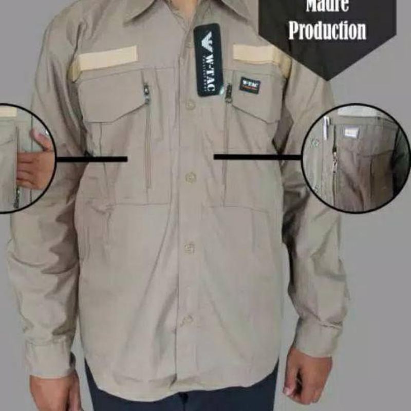 Kemeja tactical w tac panjang kemeja tactical