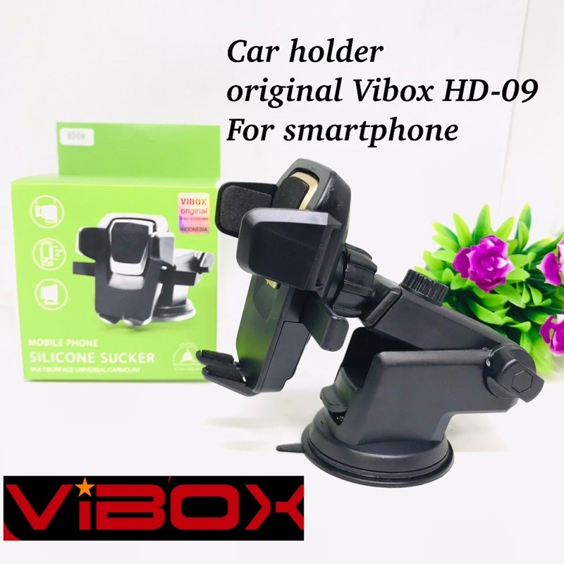 PROMO CAR HOLDER MOBIL VIBOX HD-09 ORIGINAL UNIVERSAL FOR TAXI ONLINE CAR PREMIUM 360DEGREE ROTATION