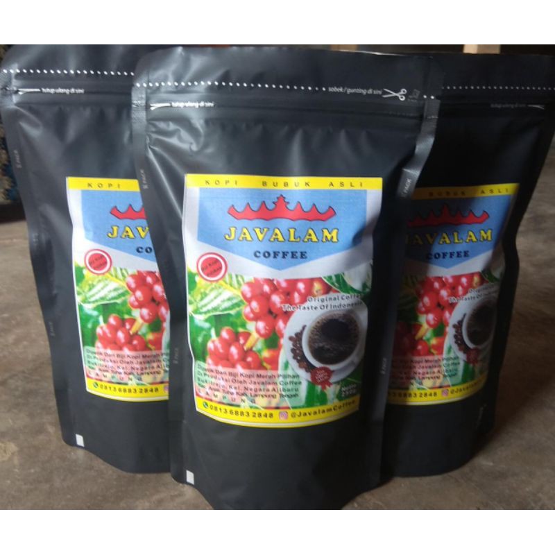 

KOPI LAMPUNG Robusta Javalamcoffe Biji Kopi Merah Pilihan 250gr