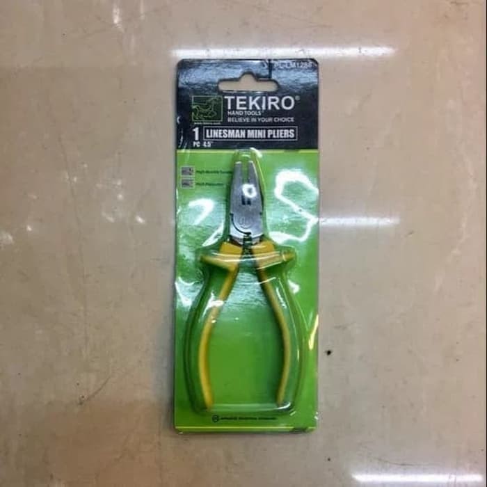 Tang kombinasi merk tekiro ukuran 4,5&quot; inch / linesman mini pliers
