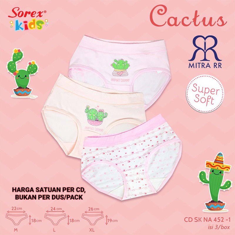 SOREX KIDS GIRL SK NA403 NA470 NA450 - CD CELANA DALAM SEGITIGA ANAK CEWEK PEREMPUAN