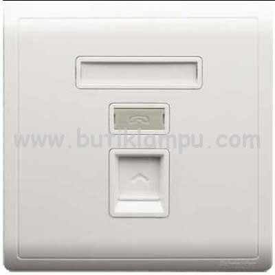 Outlet kabel data RJ 45 schneider pieno putih