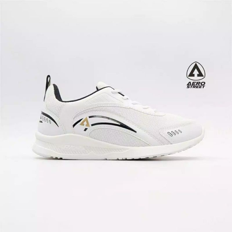 Aerostreet 39-42 Leopard Putih - Sepatu Sneakers Casual Sport Sekolah Pria Wanita Aero Street
