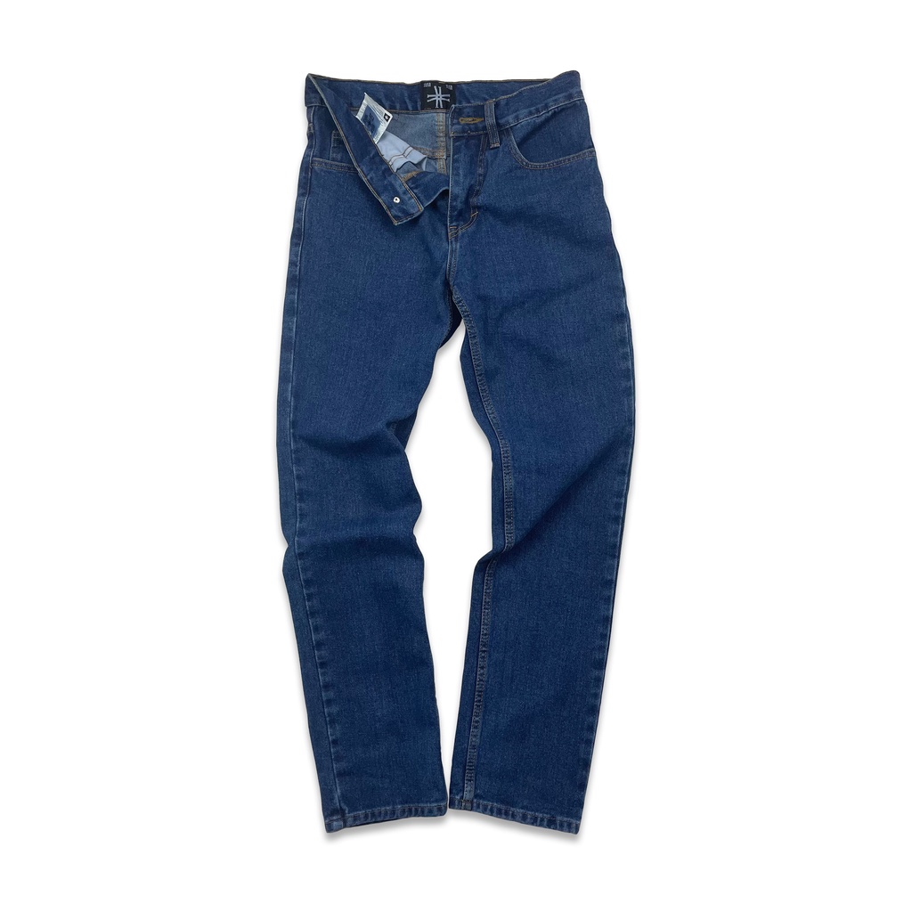 Sura Positiva - Washed Jeans (Layton) Slim Straight - Medium Blue