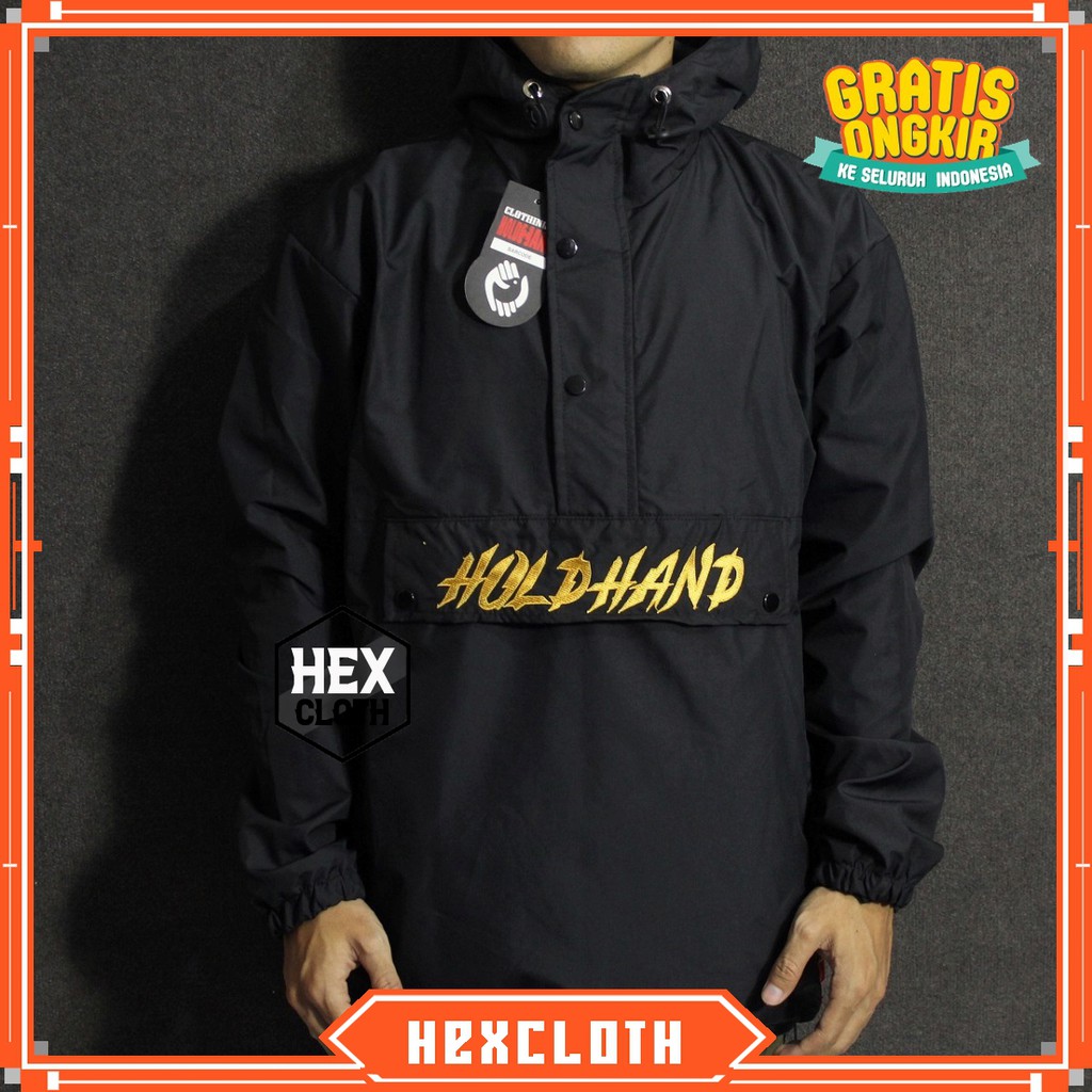 Jaket Taslan Cagoule Cowo Bordir Holdhand 1