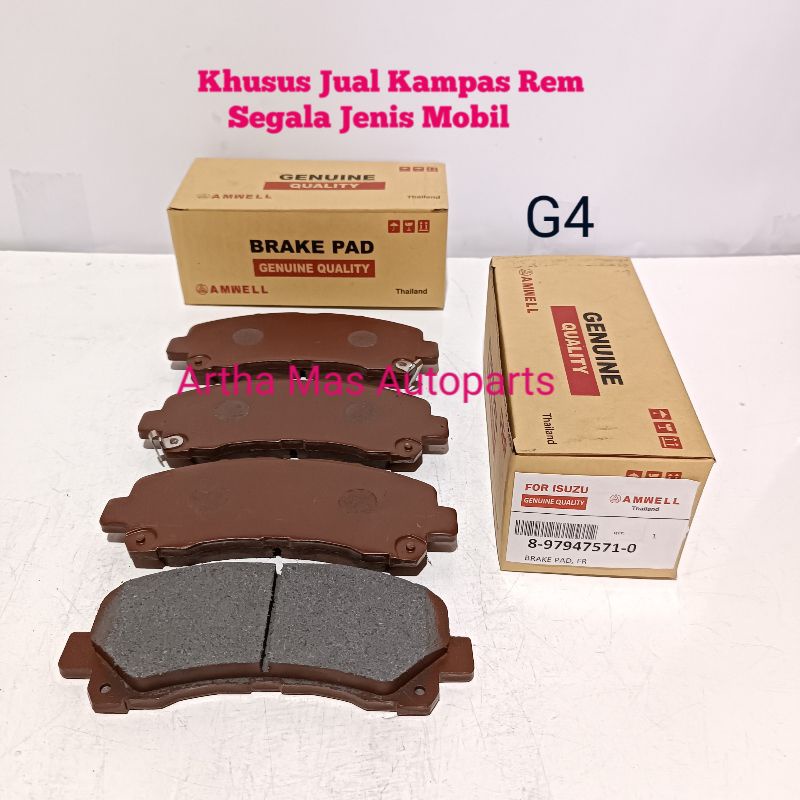 KAMPAS REM DEPAN ISUZU MUX TAHUN 2019 KEBAWA BRAKE PAD ISUZU MUX