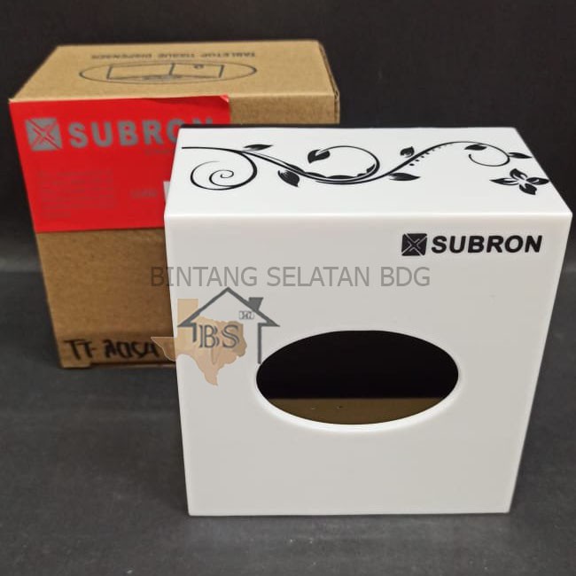 TABLE TOP TISSUE DISPENSER TEMPAT TISU MEJA KOTAK WARNA PUTIH