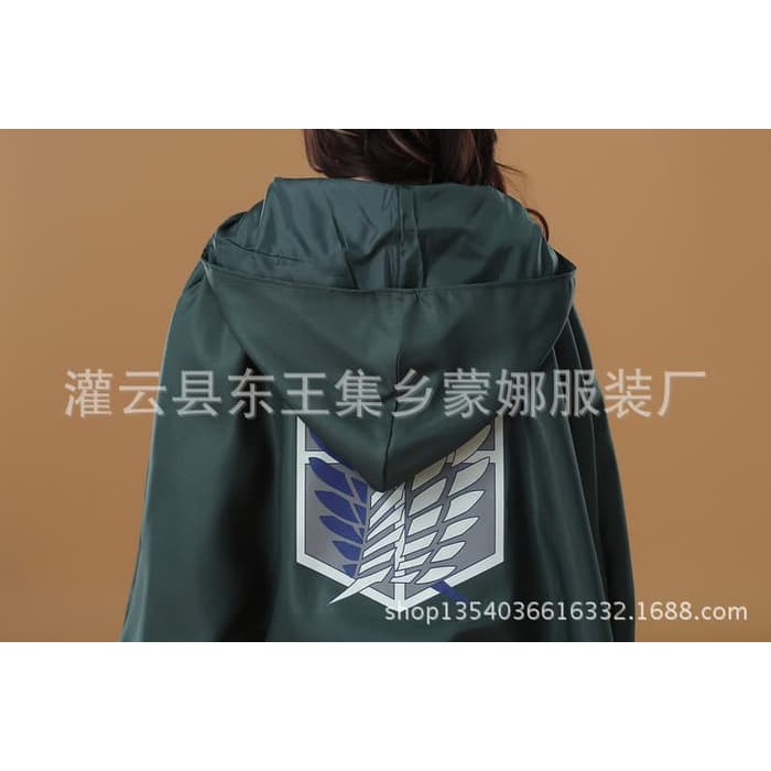 CC-05 jubah attack on titan aot cloak eren levi cosplay costume kostum