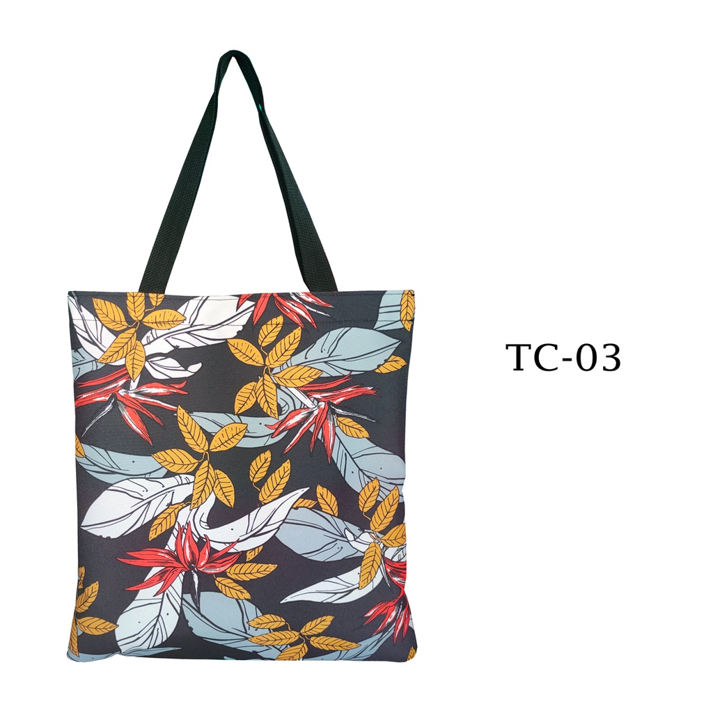 SPECIAL EDITION TOTEBAG / TOTE BAG CORDURA WATERPROOF DENGAN RITSLETING / TAS TOTE MOTIF TC-03