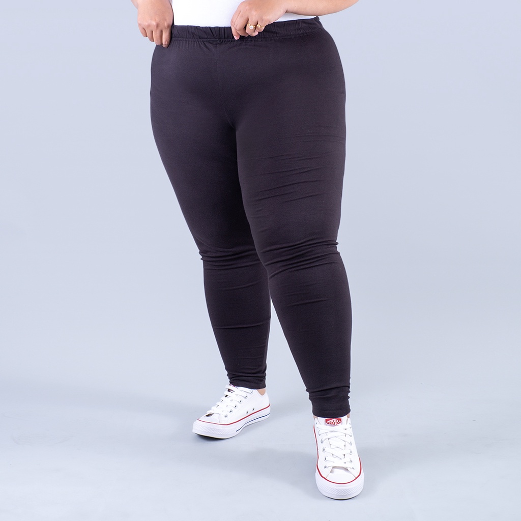 Big Size Celana Legging Polos Breathable JADECLOVER