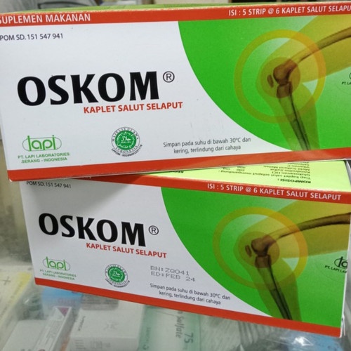 Oskom box ( 1 box isi 5 strip @ 6 tablet )