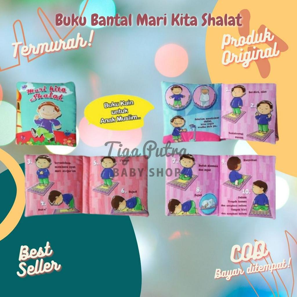 Buku Bantal Kain Softbook Mainan Edukasi Mari Belajar Sholat