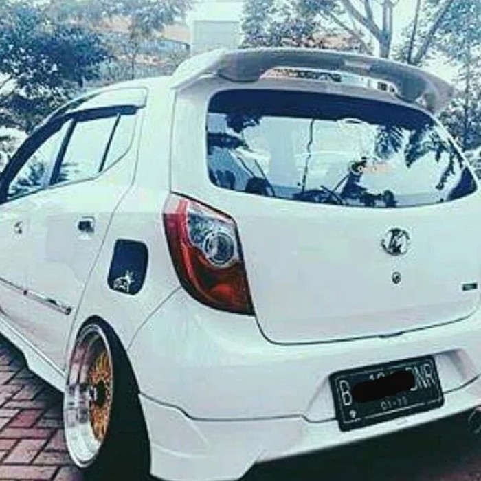 SPOILER MOBIL AGYA / AYLA MODEL MUGEN BAHAN PLASTIK ABS