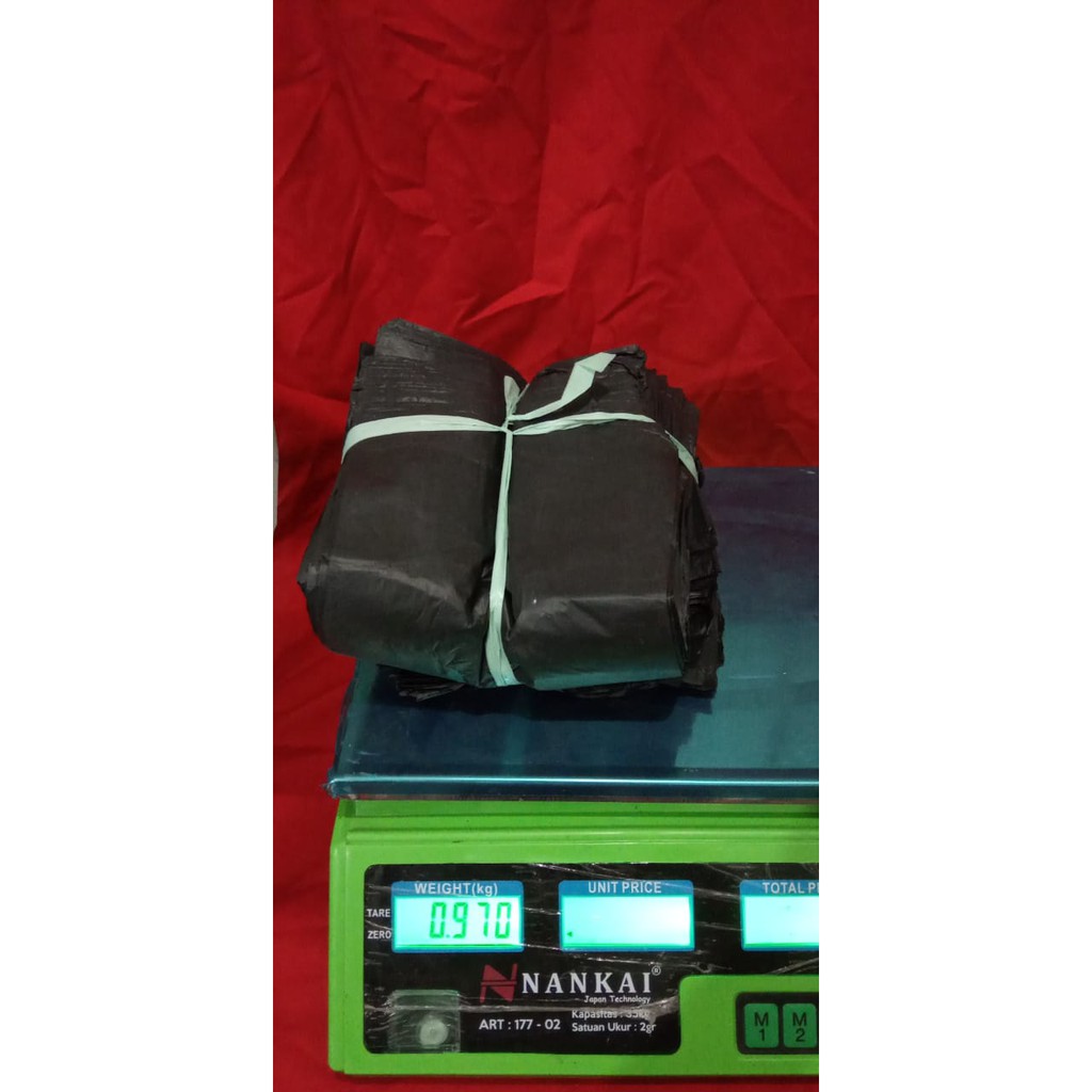 POTONGAN HARGA!!! Kantong Kresek Kiloan Hitam Tali "TEBAL" uk. 15 Harga per (1kg)