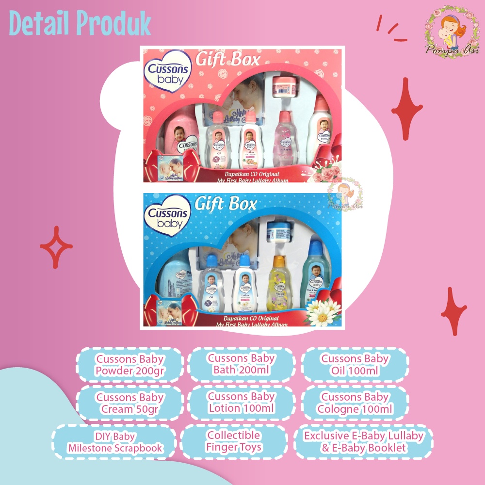 Paket Hadiah Perlengkapan Bayi Cussons Baby Gift Box Set Hampers New Born By Mallpompaasi