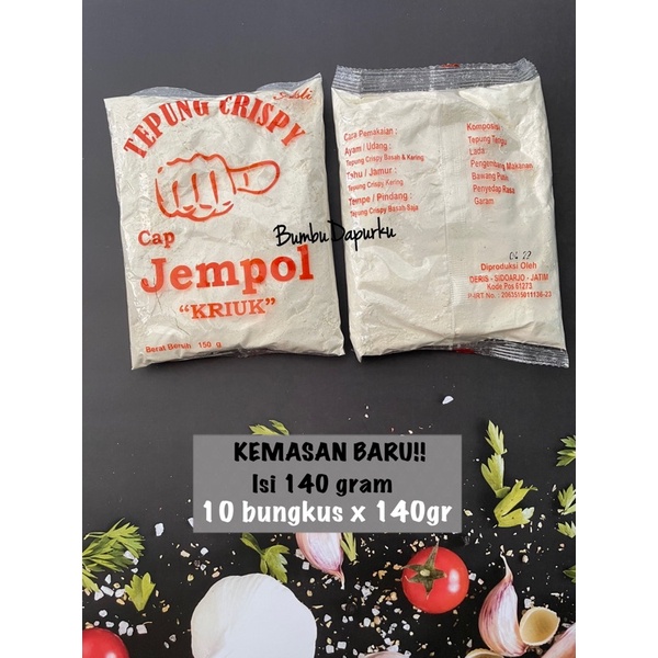 (10 pcs x 140gr) Tepung Crispy Kriuk Cap Jempol