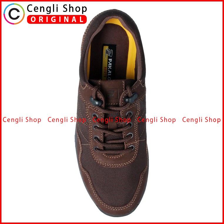SEPATU BOOT PAKALOLO PRIA ORIGINAL CASUAL KULIT ASLI COKLAT PB04