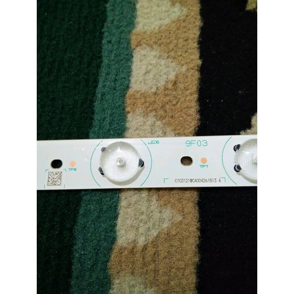 bl Lampu Led backlight TV alternatif Toshiba 32in 6 v 12 kancing cembung panjang 62cm original