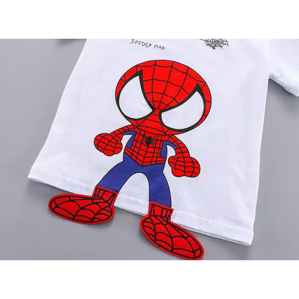 SETELAN ANAK BAJU ANAK ANAK 1-5 TAHUN SETELAN SPIDERMAN BAJU ANAK SPIDERMAN SETELAN ANAK SUPERHERO