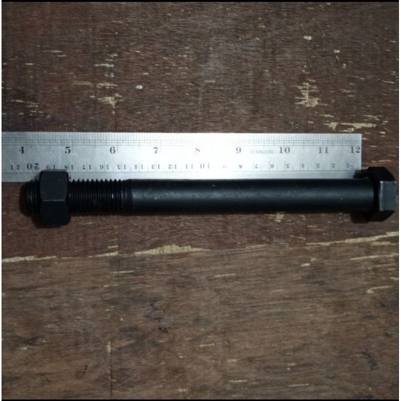 BAUT MUR M20 X 200 PANJANG 20CM HF / BAUT MUR BAJA 8.8 HTB