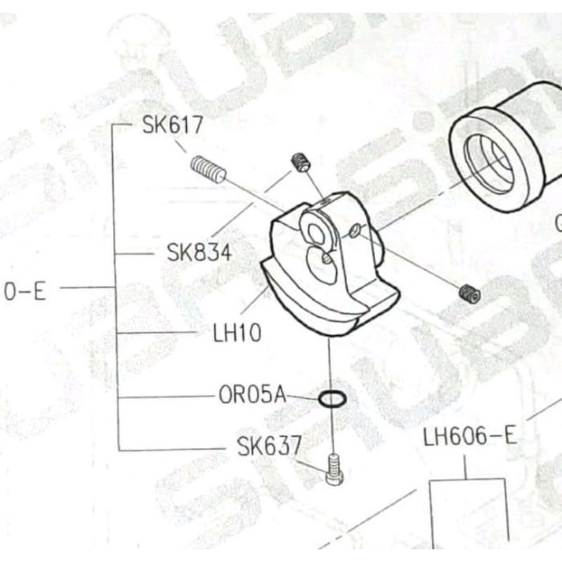 Baut Min - Segitiga Juki/Siruba Mesin Jahit High Speed Industri