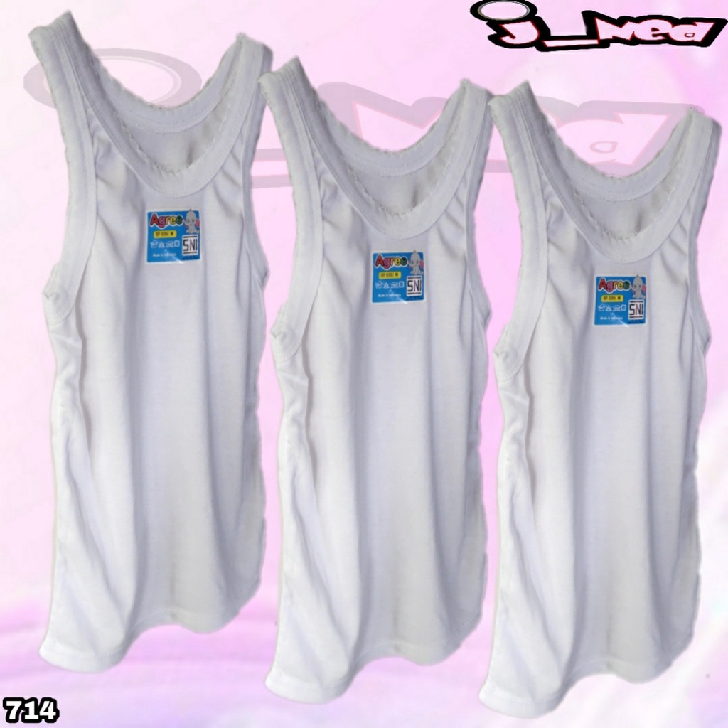 J714 SINGLET ANAK AGREE KAOS DALAM ANAK ART SF 039