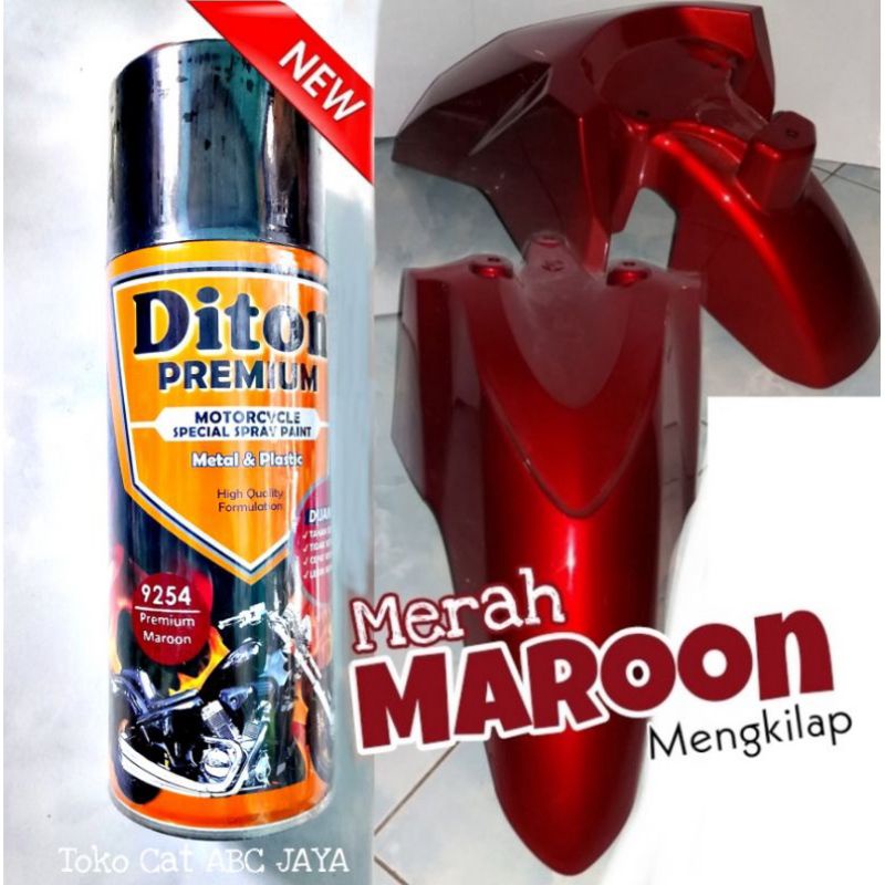 Pilok Pylox Cat Semprot Diton Premium 400ml Premium Maroon 9254 Maron Merah Marun Mengkilap Paint Mo