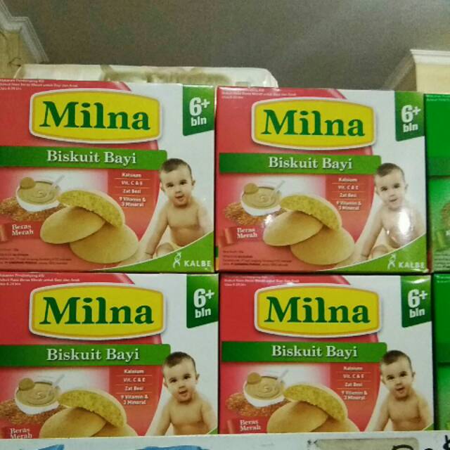 

Milna biskuit bayi 6+ beras merah