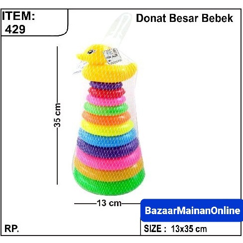Mainan Donat Besar Bebek –429- Bahan Plastik – SNI