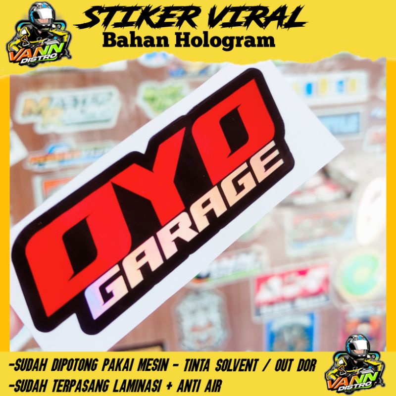 stiker 0y0 Garage