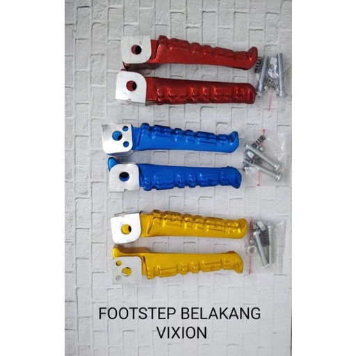 FOOTSTEP BELAKANG VIXION CNC AKSESORIS BISA UNTUK YAMAHA Nmax,Mx,Jupiter,Vega R ZR Bervariasi Colour
